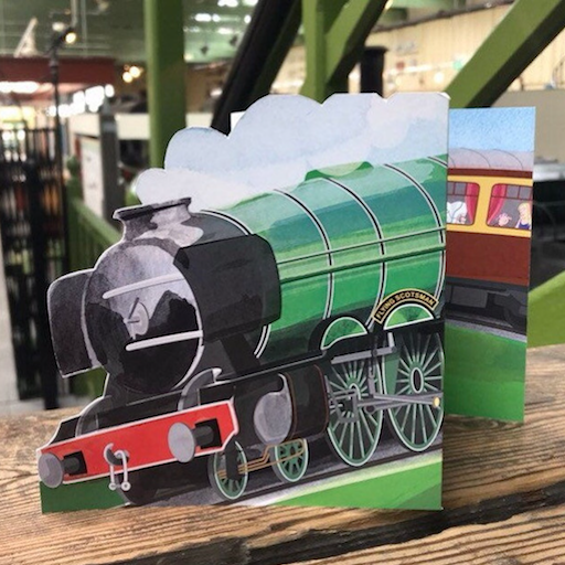 Flying Scotsman Greetings Card